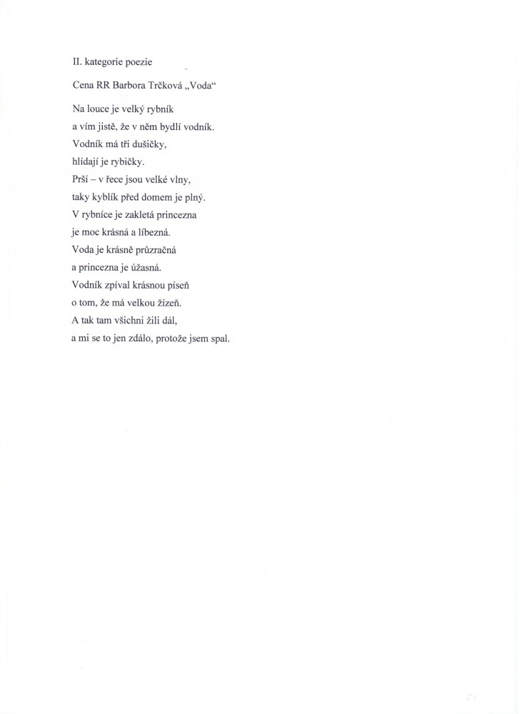 POEZIE_2 kat_RR_Trčková Barbora, Voda