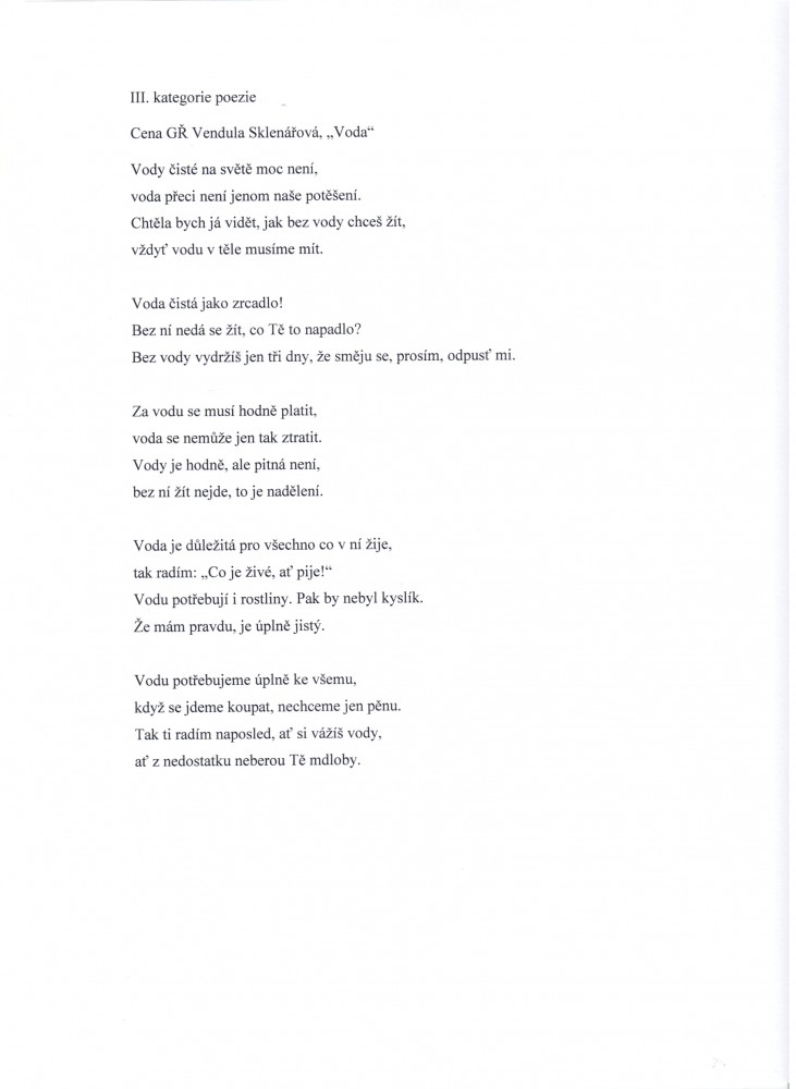 POEZIE_3 kat_GŘ_Vendula Sklenářová, Voda.