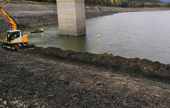 Součástí prací bylo také provedení nového opevnění návodního líce